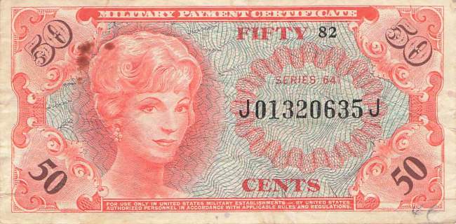 USA MPC Series 641 p.M60 50 Cents 1965 VF-